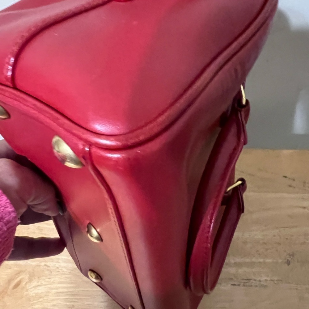 Yves St. Laurent Red Duffle Bag - Picture 6 of 13